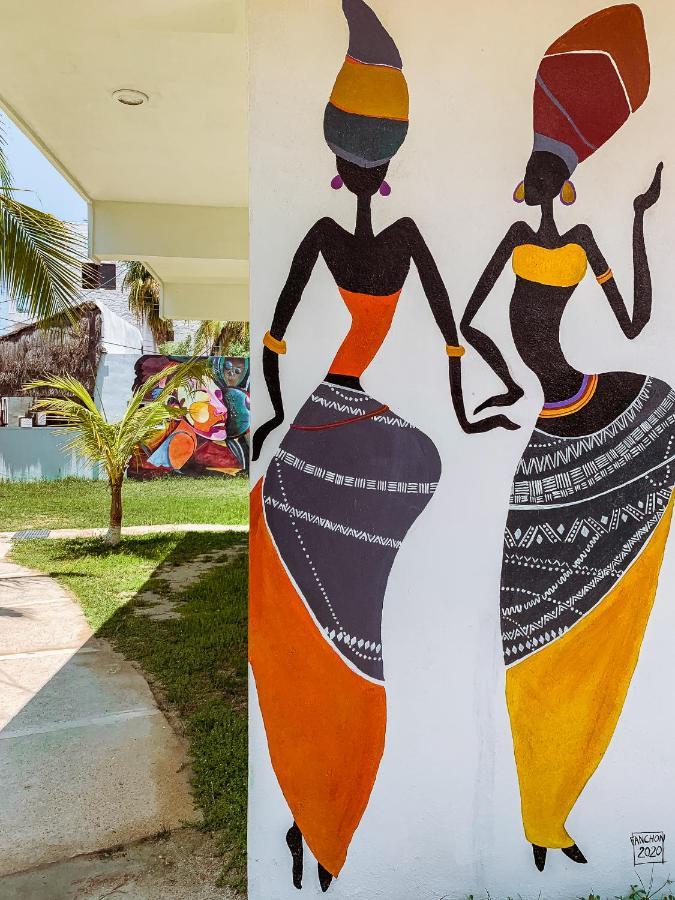 Golden Paradise Hostel Ilha Holbox Exterior foto